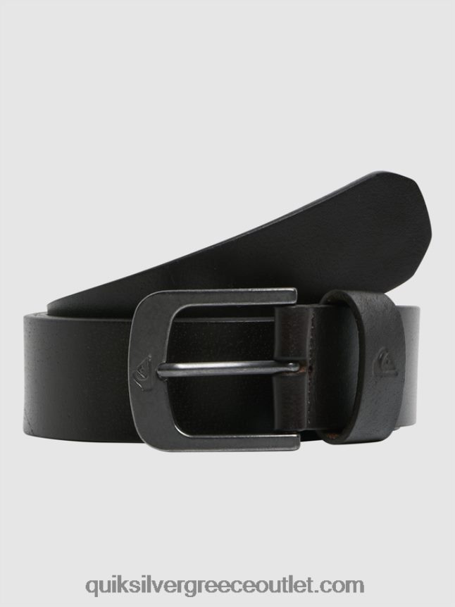 η καθημερινή δερμάτινη ζώνη Quiksilver άνδρες 66LP841054 σοκολάτα