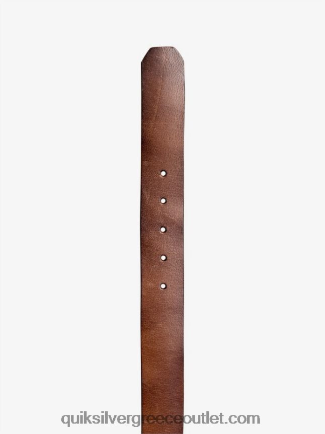 η καθημερινή δερμάτινη ζώνη Quiksilver άνδρες 66LP841054 σοκολάτα