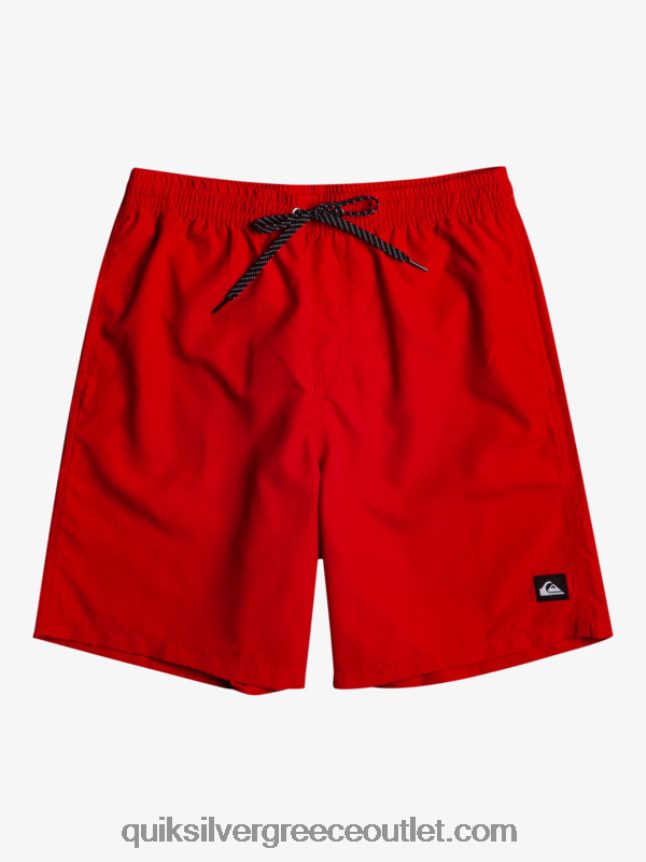καθημερινά 15 βολέ Quiksilver άνδρες 66LP84463 κόκκινο υψηλού κινδύνου