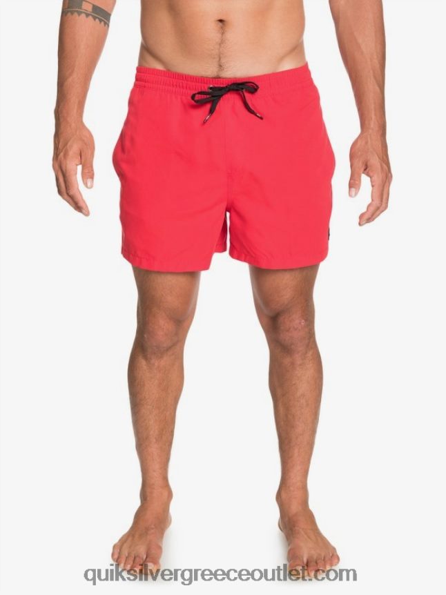 καθημερινά 15 βολέ Quiksilver άνδρες 66LP84463 κόκκινο υψηλού κινδύνου