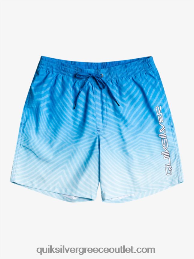 καθημερινό στρεβλωμένο λογότυπο 17 βολέ Quiksilver άνδρες 66LP841178 αναπνευστήρας μπλε