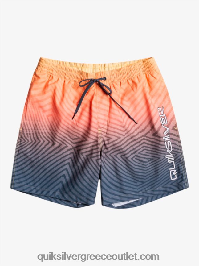 καθημερινό στρεβλωμένο λογότυπο 17 βολέ Quiksilver άνδρες 66LP841179 μεσάνυχτα ναυτικό