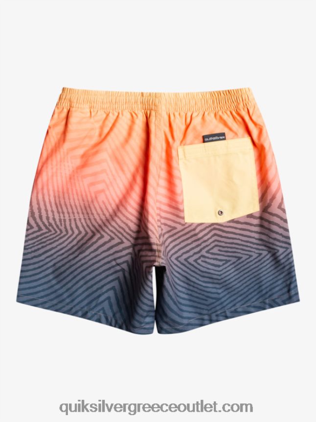 καθημερινό στρεβλωμένο λογότυπο 17 βολέ Quiksilver άνδρες 66LP841179 μεσάνυχτα ναυτικό