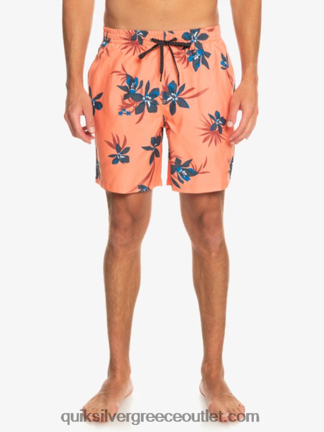 καθημερινή μίξη 17 βολέ Quiksilver άνδρες 66LP841209 φρέσκος σολομός