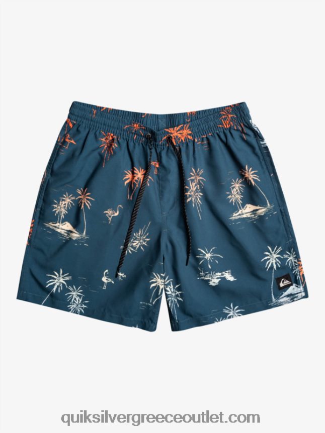 καθημερινή μίξη 17 βολέ Quiksilver άνδρες 66LP841465 μπλε μαγιόλικα