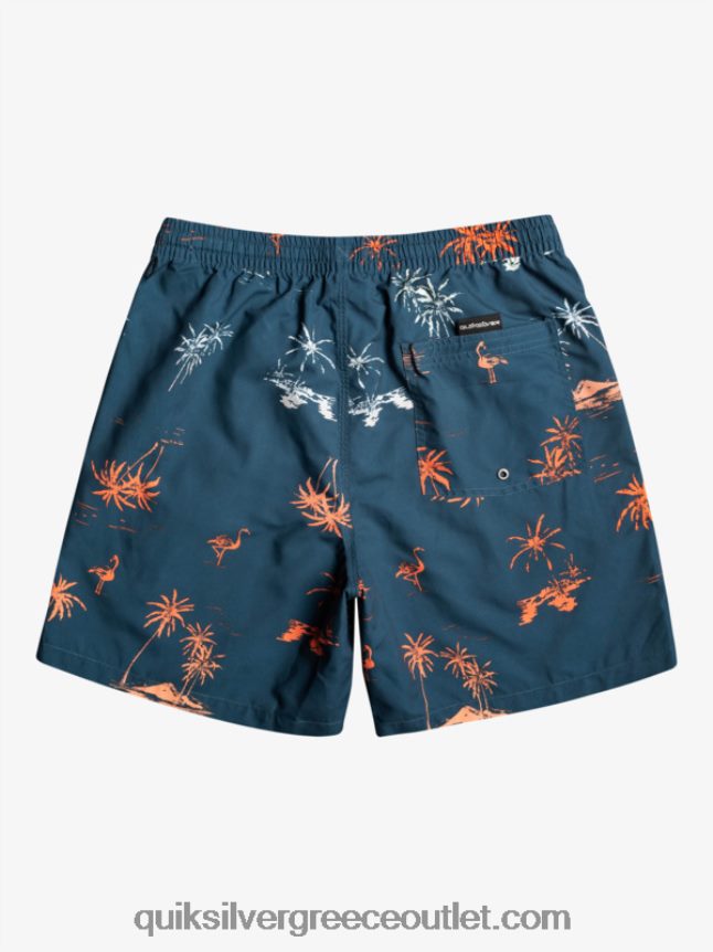 καθημερινή μίξη 17 βολέ Quiksilver άνδρες 66LP841465 μπλε μαγιόλικα