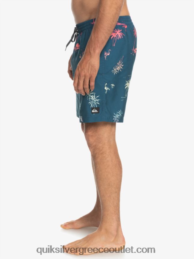 καθημερινή μίξη 17 βολέ Quiksilver άνδρες 66LP841465 μπλε μαγιόλικα