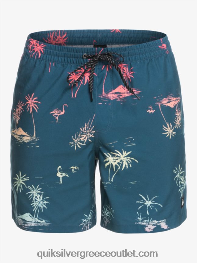 καθημερινή μίξη 17 βολέ Quiksilver άνδρες 66LP841465 μπλε μαγιόλικα