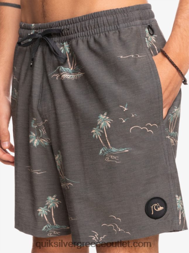 ανακατεύουμε τεμ 17 βόλια Quiksilver άνδρες 66LP841779 μαύρος