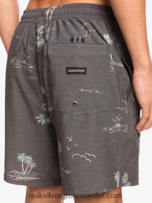 ανακατεύουμε τεμ 17 βόλια Quiksilver άνδρες 66LP841779 μαύρος
