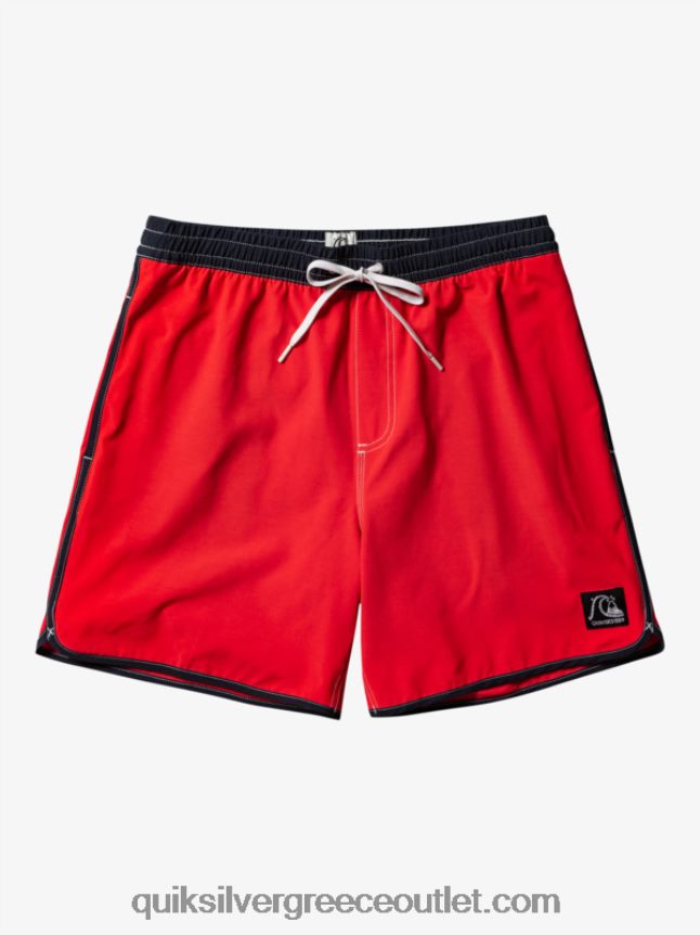γνήσιο χτένι 17 βόλια Quiksilver άνδρες 66LP84198 κόκκινο υψηλού κινδύνου