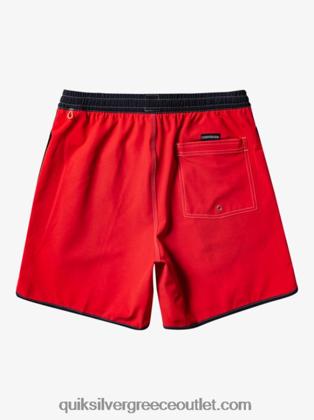 γνήσιο χτένι 17 βόλια Quiksilver άνδρες 66LP84198 κόκκινο υψηλού κινδύνου