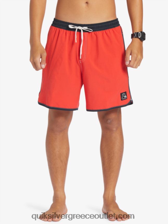 γνήσιο χτένι 17 βόλια Quiksilver άνδρες 66LP84198 κόκκινο υψηλού κινδύνου