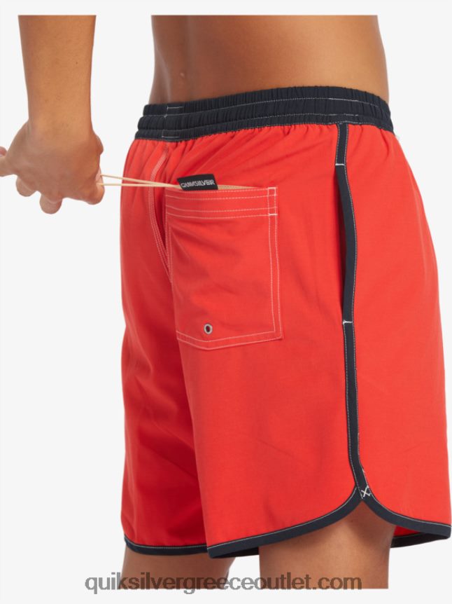 γνήσιο χτένι 17 βόλια Quiksilver άνδρες 66LP84198 κόκκινο υψηλού κινδύνου