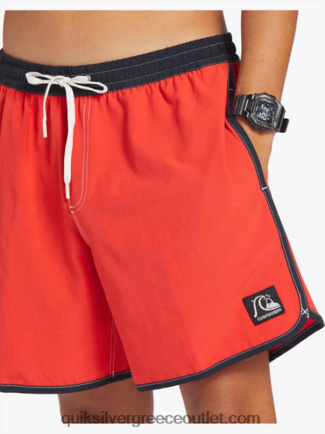 γνήσιο χτένι 17 βόλια Quiksilver άνδρες 66LP84198 κόκκινο υψηλού κινδύνου