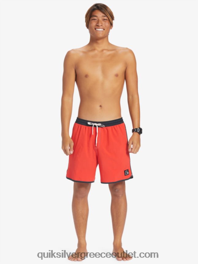 γνήσιο χτένι 17 βόλια Quiksilver άνδρες 66LP84198 κόκκινο υψηλού κινδύνου