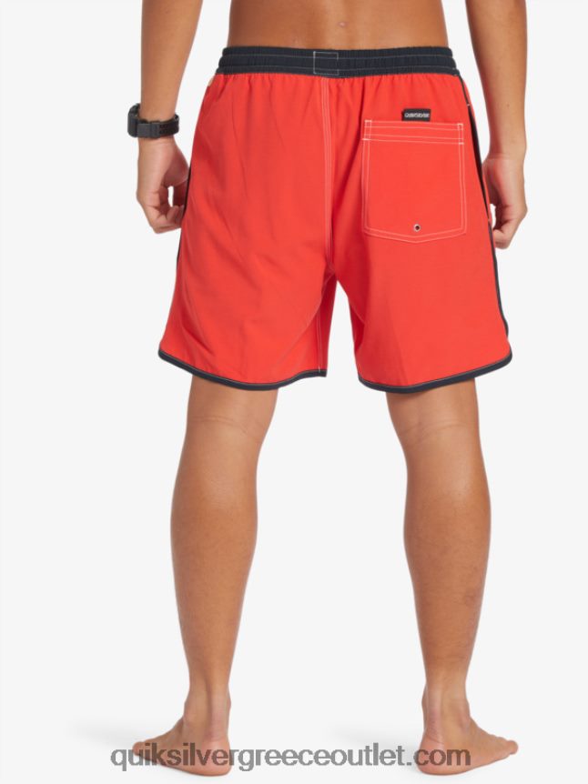 γνήσιο χτένι 17 βόλια Quiksilver άνδρες 66LP84198 κόκκινο υψηλού κινδύνου