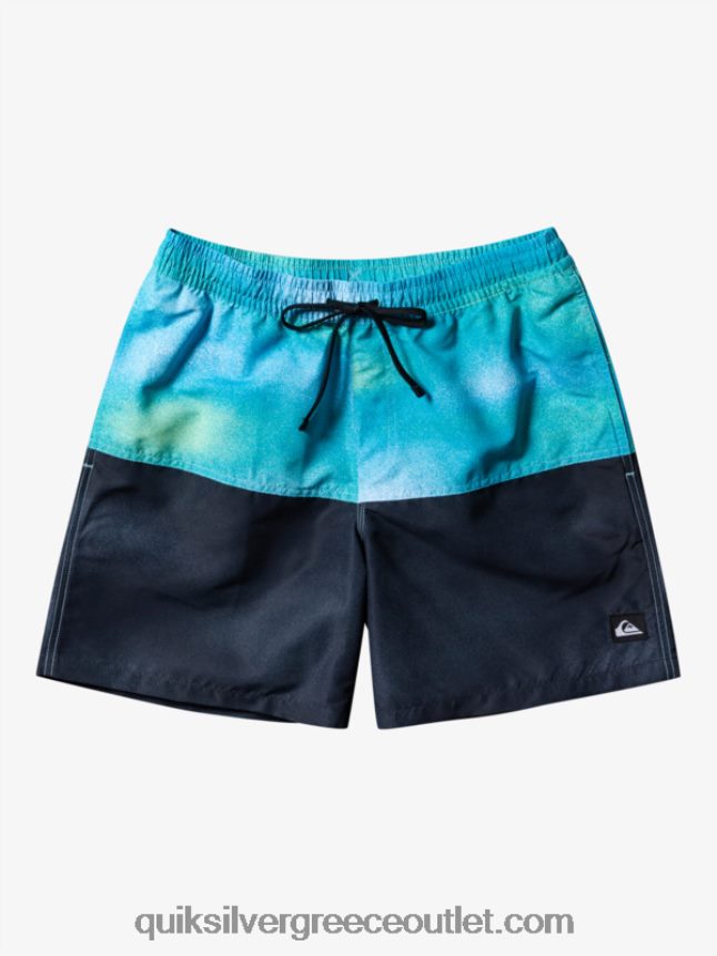 λογότυπο πισινό 17 βολέ Quiksilver άνδρες 66LP84482 ποτάμι μπλε