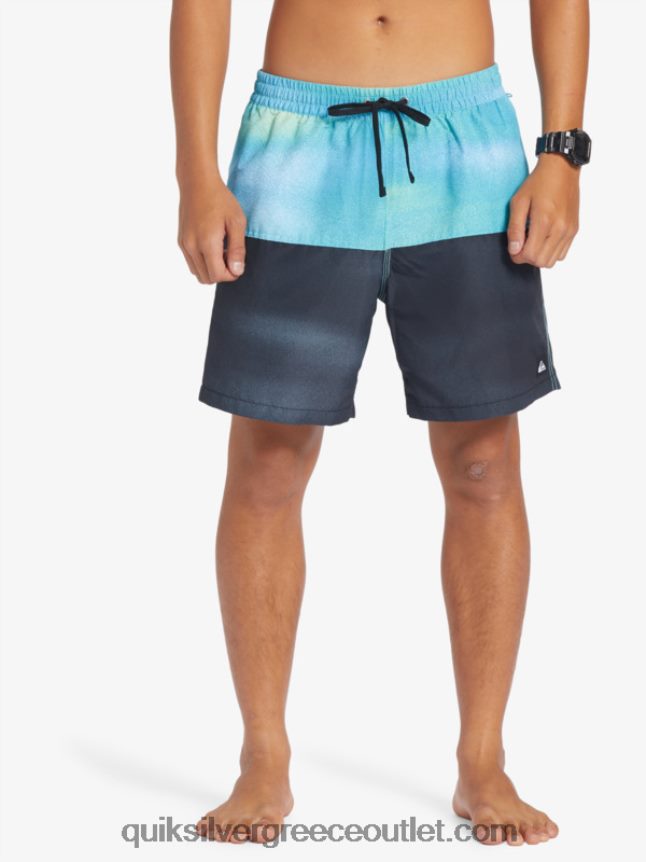 λογότυπο πισινό 17 βολέ Quiksilver άνδρες 66LP84482 ποτάμι μπλε