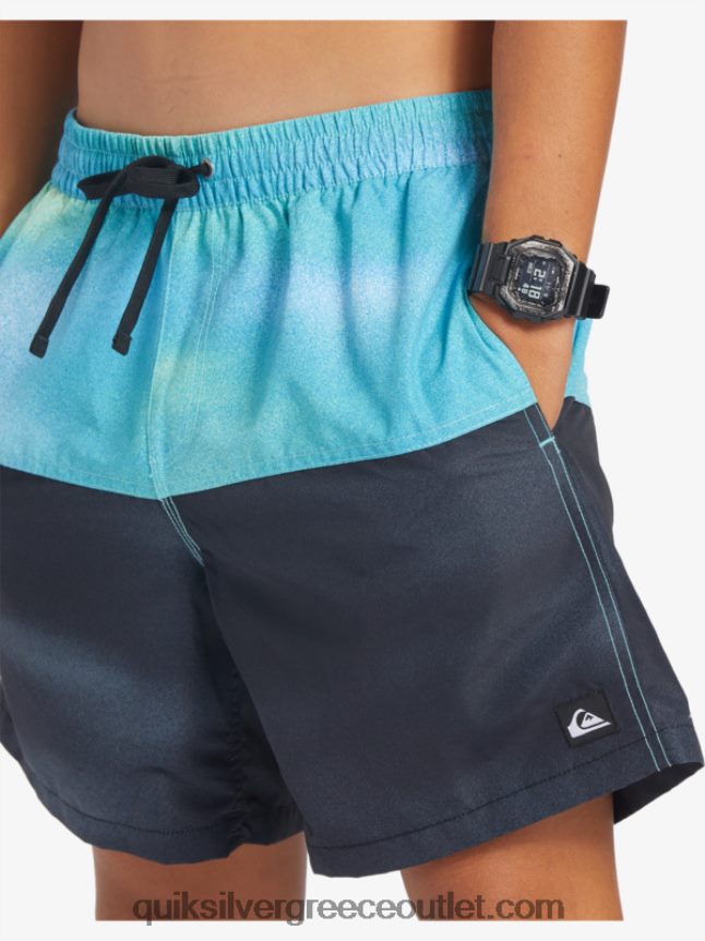 λογότυπο πισινό 17 βολέ Quiksilver άνδρες 66LP84482 ποτάμι μπλε