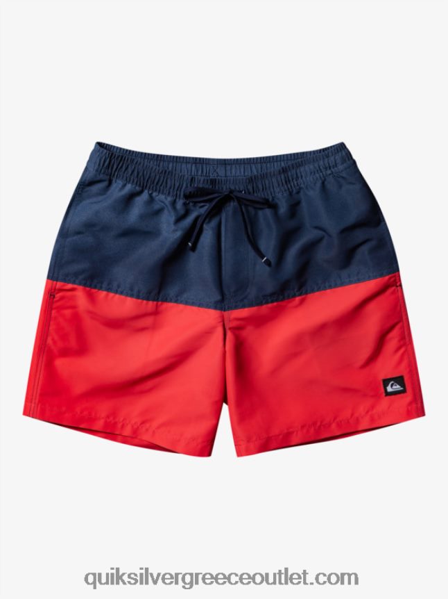 λογότυπο πισινό 17 βολέ Quiksilver άνδρες 66LP84483 ναυτικό μπλέιζερ