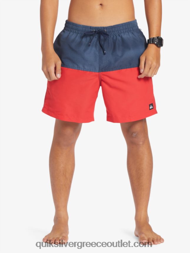 λογότυπο πισινό 17 βολέ Quiksilver άνδρες 66LP84483 ναυτικό μπλέιζερ