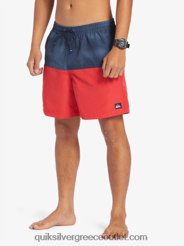 λογότυπο πισινό 17 βολέ Quiksilver άνδρες 66LP84483 ναυτικό μπλέιζερ