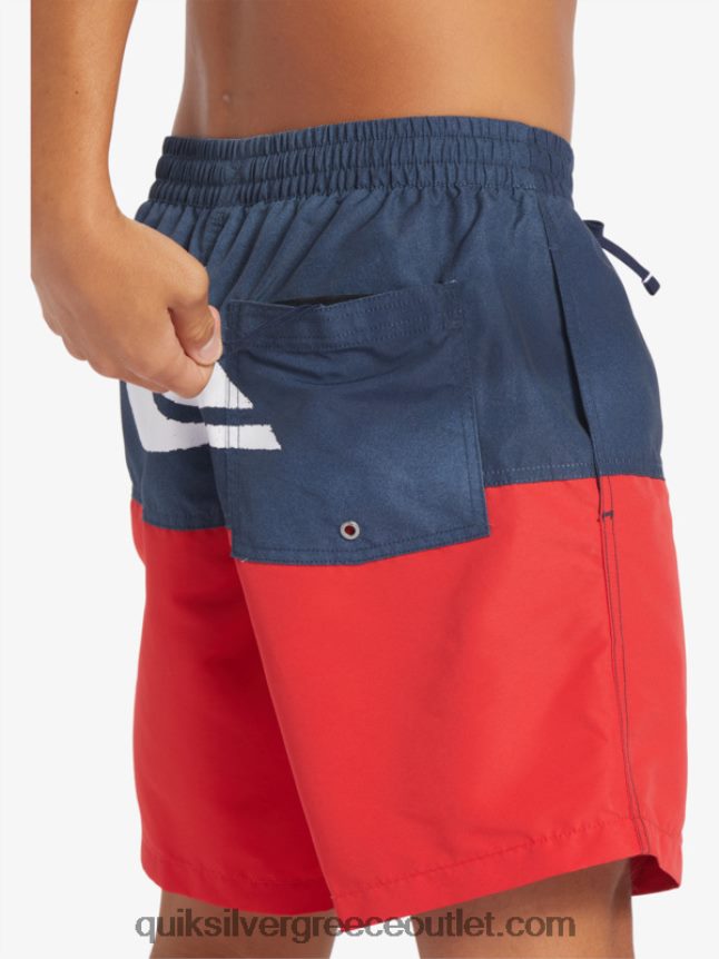λογότυπο πισινό 17 βολέ Quiksilver άνδρες 66LP84483 ναυτικό μπλέιζερ