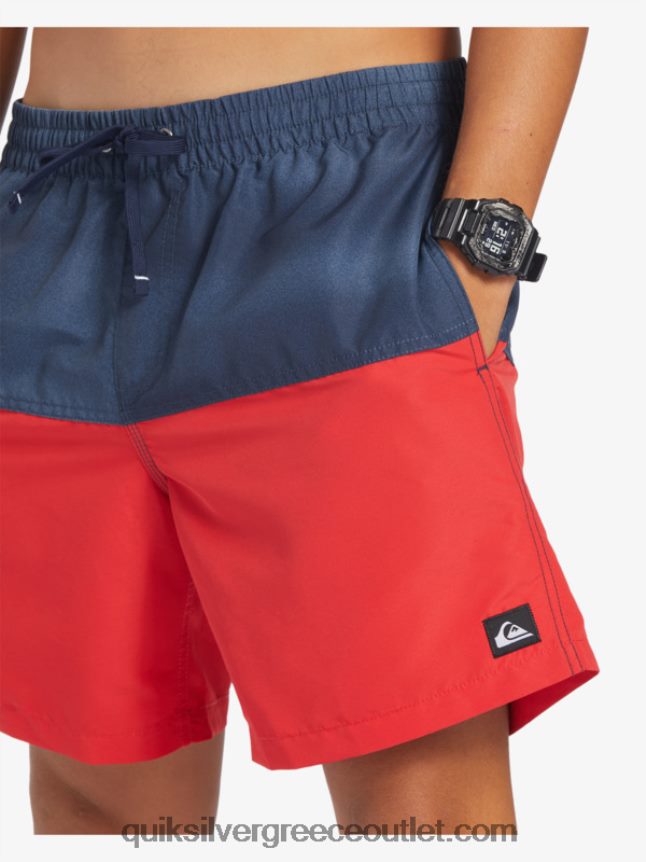 λογότυπο πισινό 17 βολέ Quiksilver άνδρες 66LP84483 ναυτικό μπλέιζερ