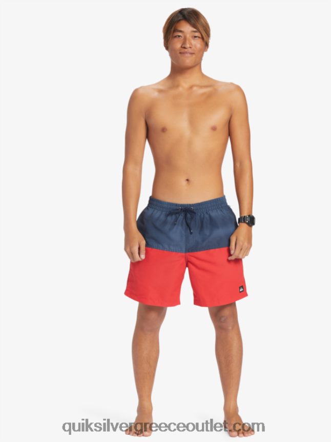 λογότυπο πισινό 17 βολέ Quiksilver άνδρες 66LP84483 ναυτικό μπλέιζερ