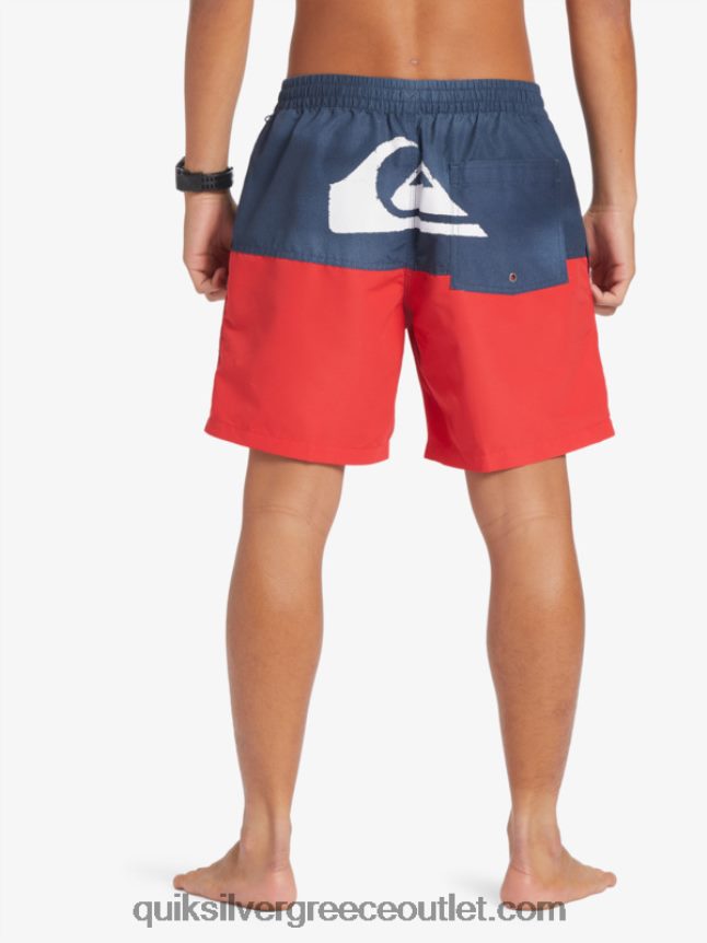 λογότυπο πισινό 17 βολέ Quiksilver άνδρες 66LP84483 ναυτικό μπλέιζερ