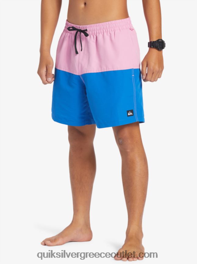 λογότυπο πισινό 17 βολέ Quiksilver άνδρες 66LP84484 φεγγαρόφωτος μοβ