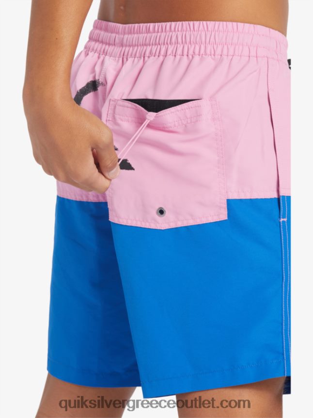 λογότυπο πισινό 17 βολέ Quiksilver άνδρες 66LP84484 φεγγαρόφωτος μοβ