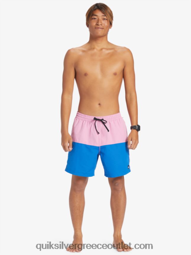 λογότυπο πισινό 17 βολέ Quiksilver άνδρες 66LP84484 φεγγαρόφωτος μοβ