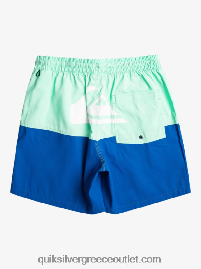λογότυπο πισινό 17 βολέ Quiksilver άνδρες 66LP84485 αναπνευστήρας μπλε