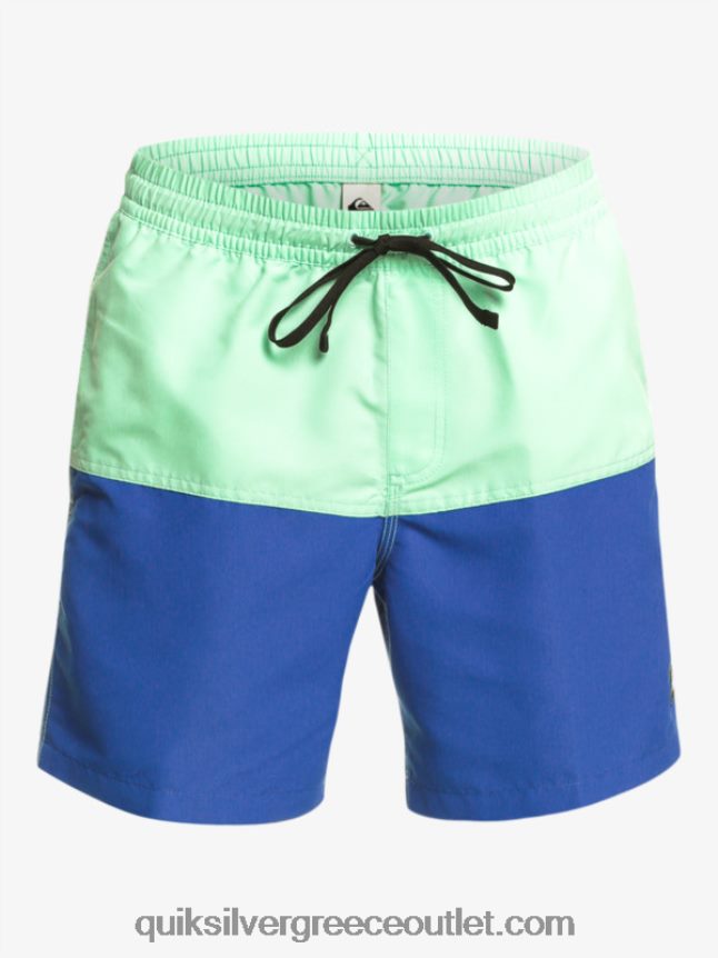 λογότυπο πισινό 17 βολέ Quiksilver άνδρες 66LP84485 αναπνευστήρας μπλε