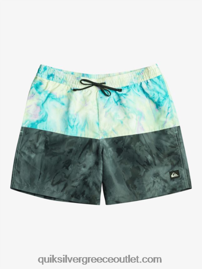 λογότυπο πισινό 17 βολέ Quiksilver άνδρες 66LP84486 μαύρος