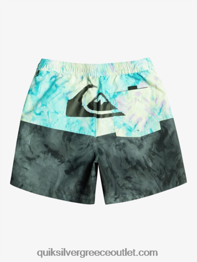 λογότυπο πισινό 17 βολέ Quiksilver άνδρες 66LP84486 μαύρος