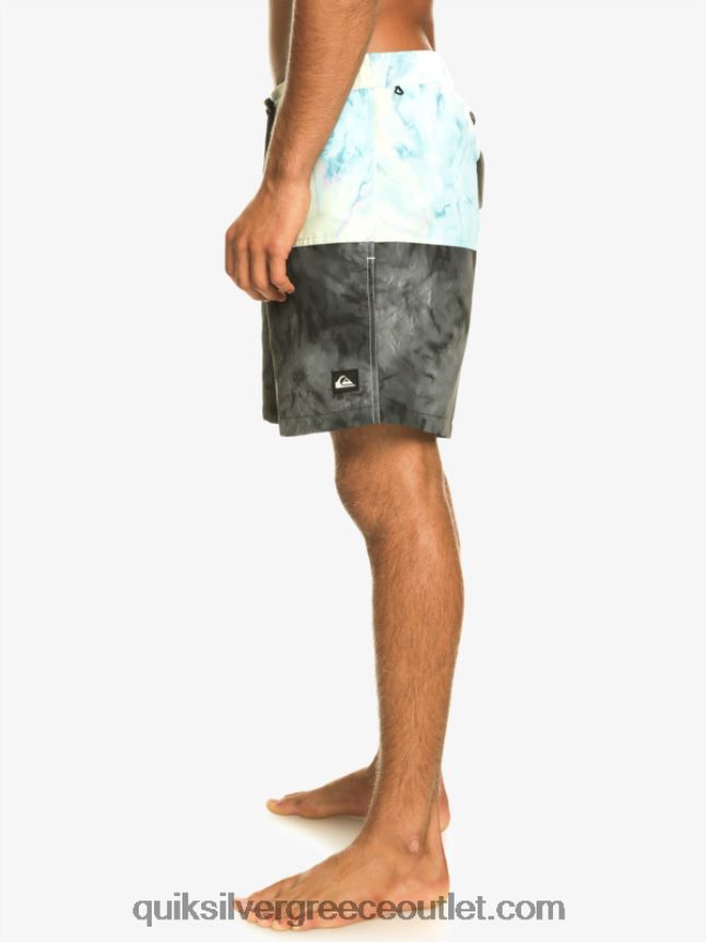 λογότυπο πισινό 17 βολέ Quiksilver άνδρες 66LP84486 μαύρος