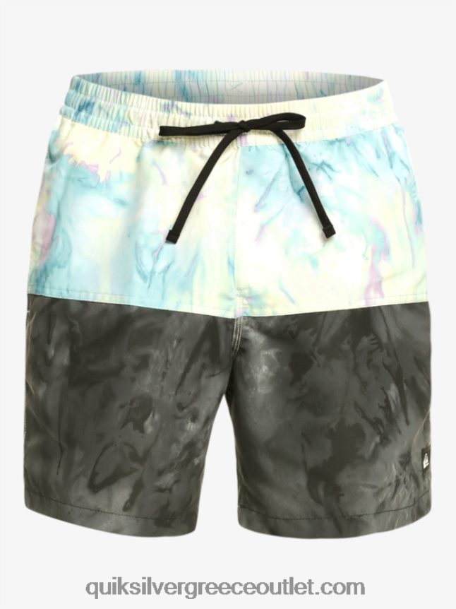 λογότυπο πισινό 17 βολέ Quiksilver άνδρες 66LP84486 μαύρος