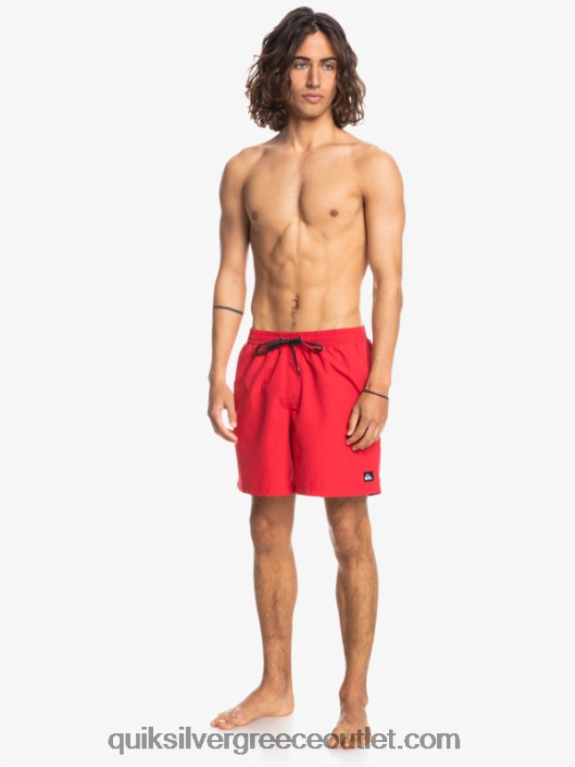 καθημερινά 17 βολέ Quiksilver άνδρες 66LP84618 κόκκινο υψηλού κινδύνου
