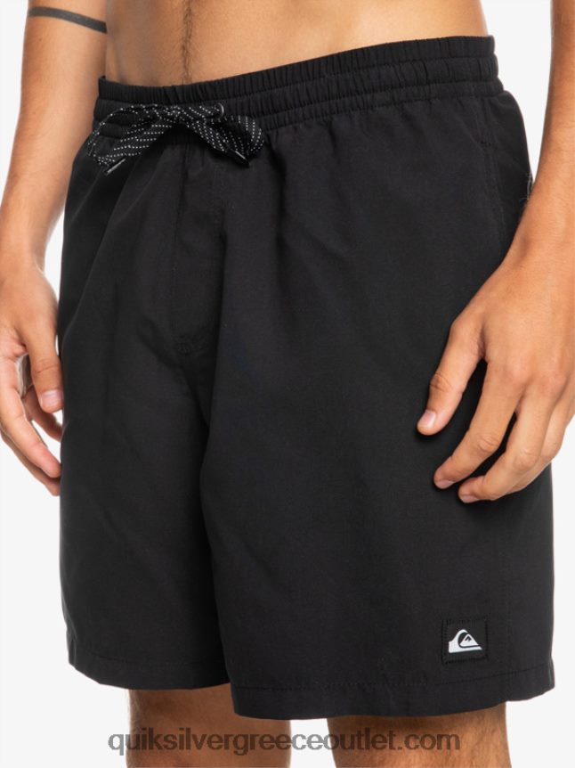 καθημερινά 17 βολέ Quiksilver άνδρες 66LP84619 μαύρος