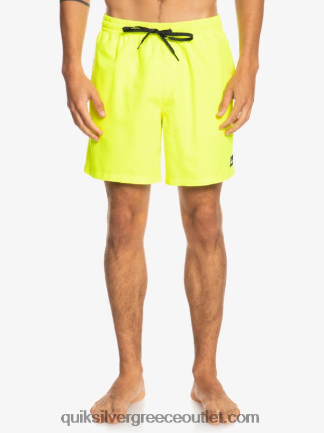 καθημερινά 17 βολέ Quiksilver άνδρες 66LP84626 κίτρινο ασφαλείας