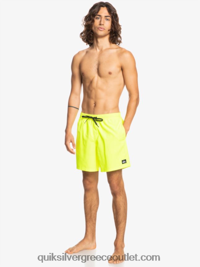 καθημερινά 17 βολέ Quiksilver άνδρες 66LP84626 κίτρινο ασφαλείας