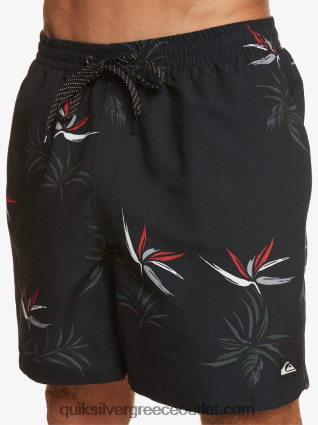καθημερινή μίξη 17 βολέ Quiksilver άνδρες 66LP84675 μαύρος