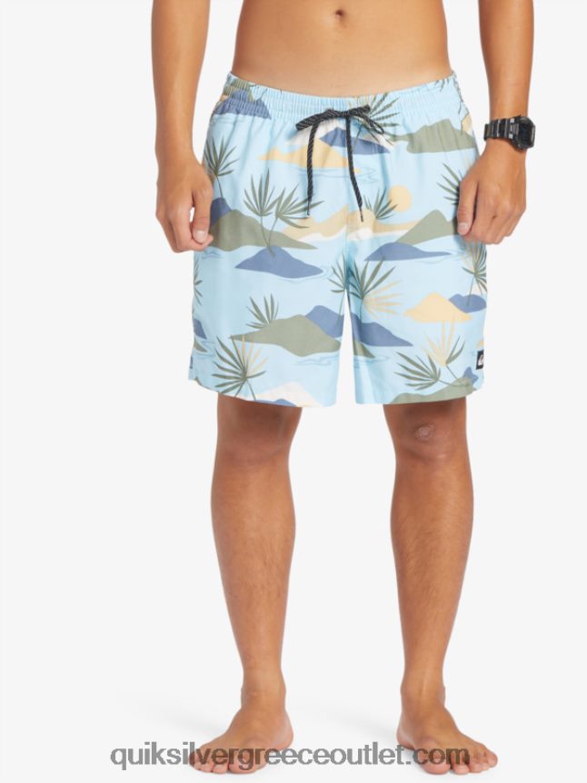 καθημερινή μίξη 17 βολέ Quiksilver άνδρες 66LP84677 μπλε του ουρανού