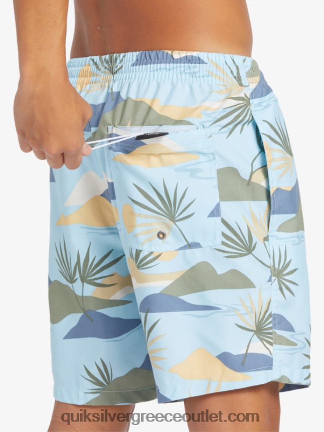 καθημερινή μίξη 17 βολέ Quiksilver άνδρες 66LP84677 μπλε του ουρανού