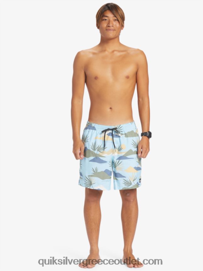 καθημερινή μίξη 17 βολέ Quiksilver άνδρες 66LP84677 μπλε του ουρανού