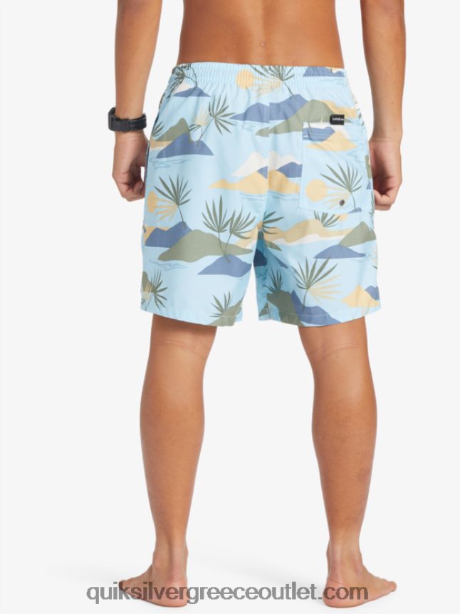 καθημερινή μίξη 17 βολέ Quiksilver άνδρες 66LP84677 μπλε του ουρανού