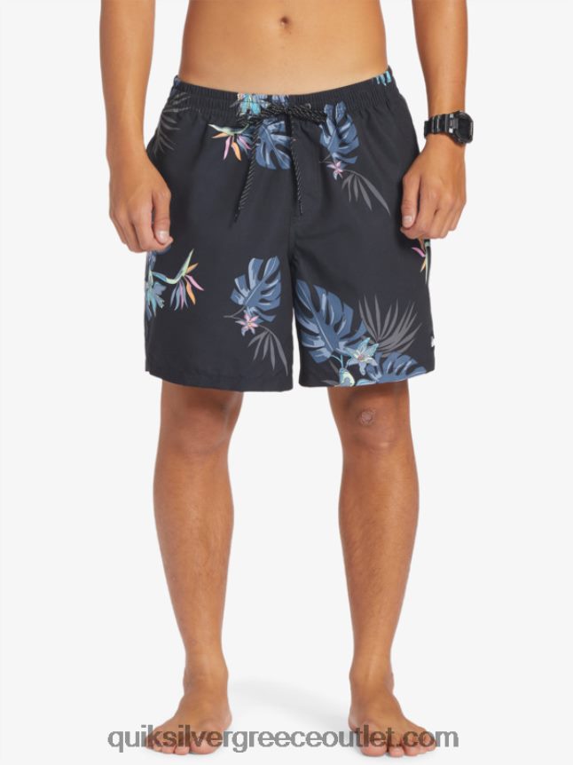 καθημερινή μίξη 17 βολέ Quiksilver άνδρες 66LP84681 μαύρος